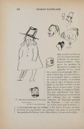 V. - Baudelaire dessiné par Verlaine