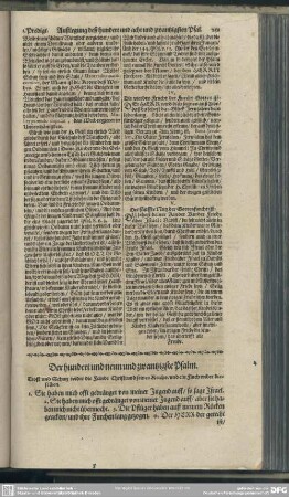 Die Predigten über den hundert und neun und zwantzigsten Psalm