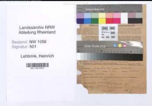 Entnazifizierung Heinrich Lehbrink , geb. 29.09.1906 (Finanzbeamter)