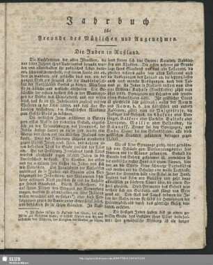 Jahrbuch für Freunde des Nützlichen und Angenehmen