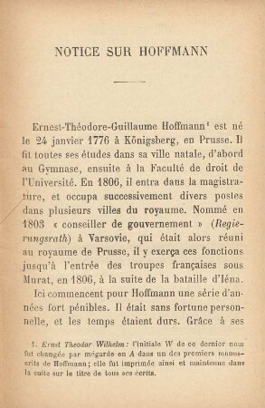 Notice sur Hoffmann