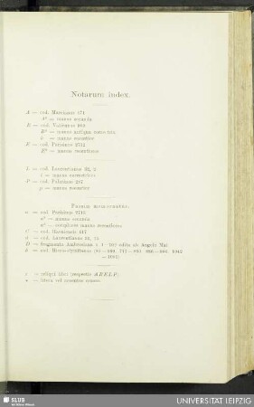 Notarum index