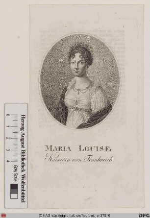 Bildnis Marie Louise, Kaiserin der Franzosen, geb. Erzherzogin von Österreich