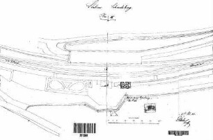 Schwabsberg: Empfangsgebäude/Güterschuppen Lageplan