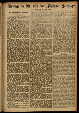 Zweite Ausgabe vom Sonntag, den 24. Juli 1892.