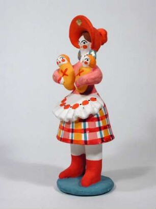 Figur, Amme mit zwei Babies