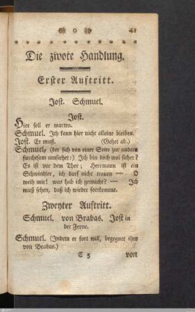 Die zwote Handlung.