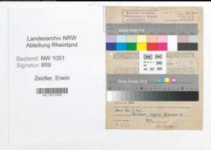 Entnazifizierung Erwin Zeidler , geb. 05.01.1906 (Landwirt)