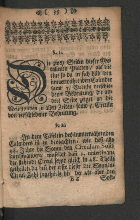 Die zwey Seiten dieser Metallenen Platten / ...