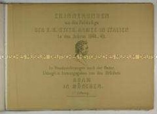 Erinnerungen an die Feldzüge der österreichischen Armee in Italien 1848/1849 - Zwischentitel VI