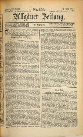 Allgäuer Zeitung. 1894,7/12 = Jg. 39