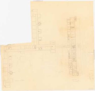 Krankenhaus: Grundriss Kellergeschoss 1:200