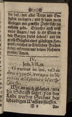 IV. Joh. VII, 38.
