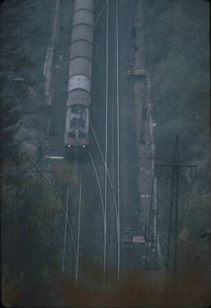 Laufach Schwarzkopftunnel Westportal Lok Baureihe 140 Schiebelok 194 585
