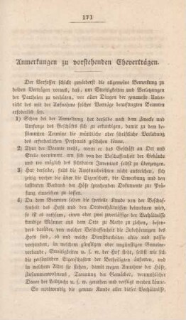 Anmerkungen zu vorstehenden Eheverträgen