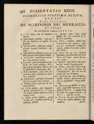 336-346, Dissertatio Vigesima Octava