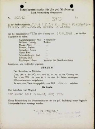 Schäfler, Erwin