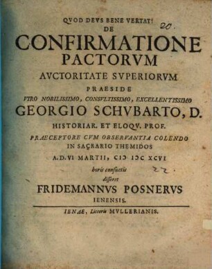 De Confirmatione Pactorvm