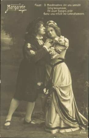 Margarete - Faust: O Mondenschein, der uns umhüllt [...]