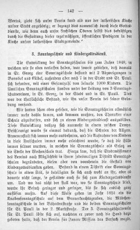 8. Sonntagsschule und Kindergottesdienst.