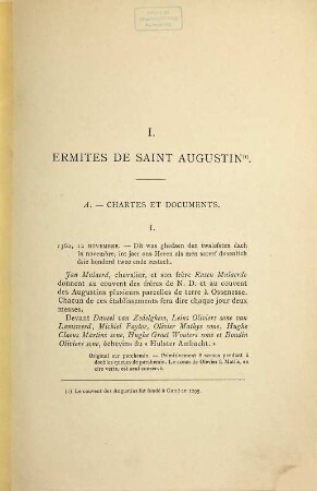 Inventaire des archives de la ville de Gand : Établissements religieux