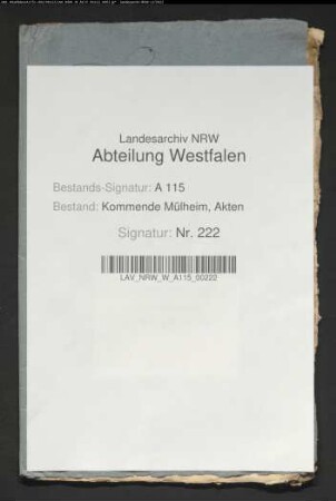 Zehntregister Waldhausen.