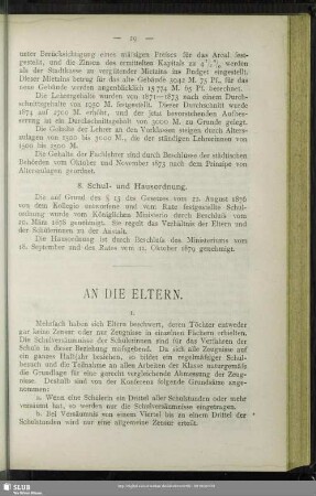 An die Eltern
