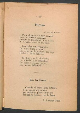 En la boca...