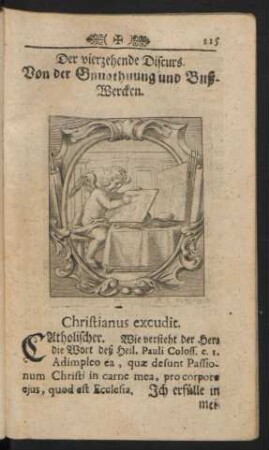 Der vierzehende Discurs. Von der Gnugthuung[!] und Buß-Wercken