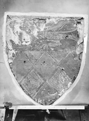 Schild mit Wappen der Schenken zu Schweinsberg
