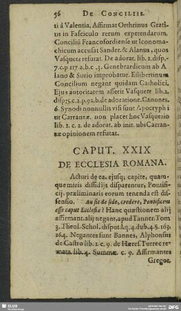 Caput XXIX. De Ecclesia Romana
