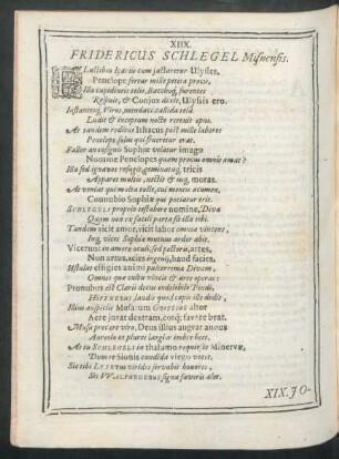 XIIX. Fridericus Schlegel Misnensis.