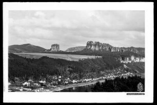 Blick auf die Schrammsteine