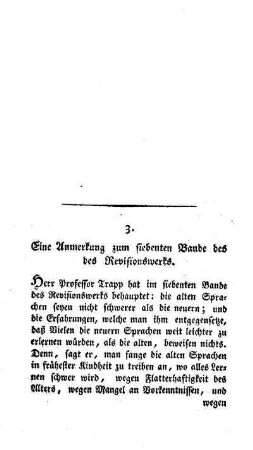 Eine Anmerkung zum siebenten Bande des Revisionswerkes