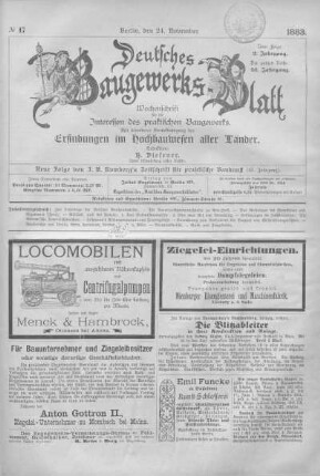 43. Jahrgang. No 47
