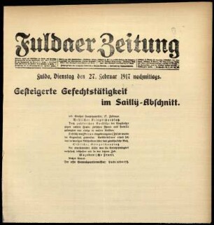 Ausgabe vom Dienstag, den 27. Februar 1917.