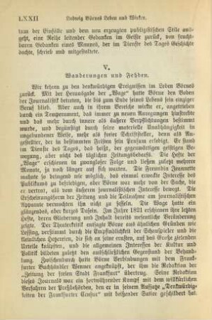 V. Wanderungen und Fehden