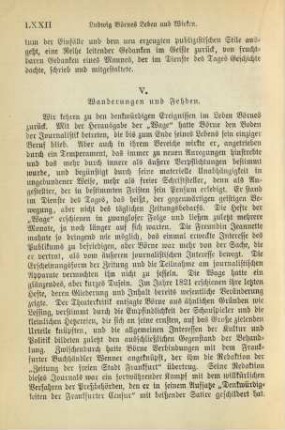 V. Wanderungen und Fehden
