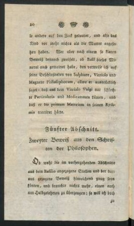 Fünfter Abschnitt. Zweyter Beweiß aus den Schriften der Philosophen