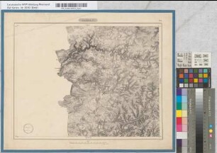 [Topographische Karte 1 : 80.000 von Rheinland und Westfalen-Generalstabskarte -]. Malmedy. Nr. 6. LF 23°30' B 50°15'. grav. Hosse 1851