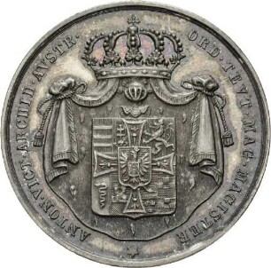 Medaille auf den Tod des Hochmeisters des Deutschen Ordens Anton Viktor von Österreichs, 1835