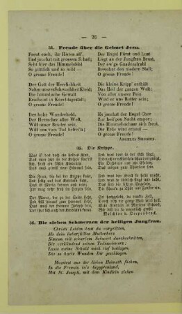 36. Die sieben Schmerzen der heiligen Jungfrau
