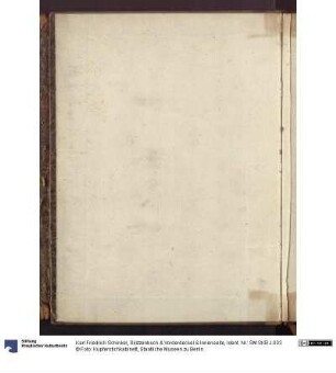 Skizzenbuch & Vorderdeckel & Innenseite