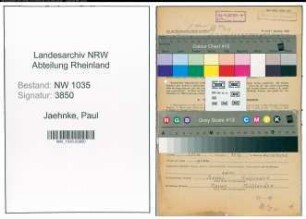 Entnazifizierung Paul Jaehnke , geb. 02.09.1906 (Hauer)