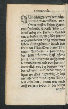 Oratiuncula.