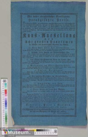 Kunst-Ausstellung von Acht großen Panoramen