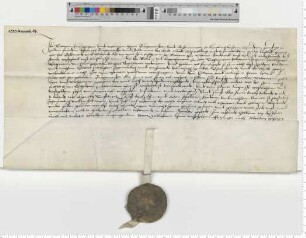 Bürgermeister und Ratsmannen von Lübeck bestätigen gegenüber Bürgermeistern und Ratsmannen von Lüneburg einen Bevollmächtigten in einer Streitsache der Catherine, Witwe ihres Bürgers Joh. Garlopes, und dem Lüneburger Bürgermeister Hinrick Garlop.