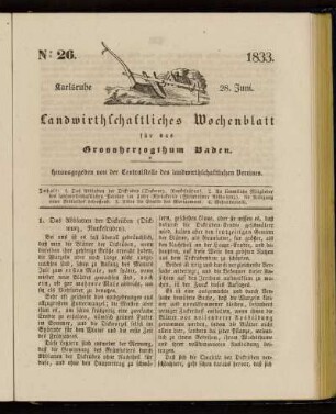 No 26. 28. Juni. 1833