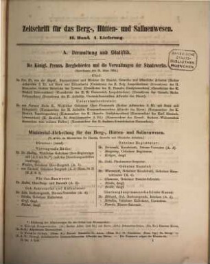 Zeitschrift für das Berg-, Hütten- und Salinenwesen im Deutschen Reich, 2. 1855