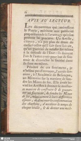 Avis Au Lecteur